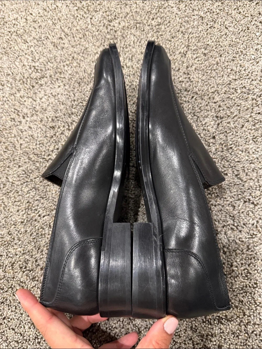 To Boot Black Leather Slip-On Loafers